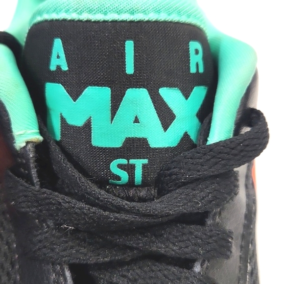 Nike Air Max St Trainers Black, Hot Lava, Mint Green Athletic Women's  7 EUC! - Picture 6 of 15